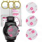 3x apgo Ultra-Clear Hybrid protective glass compatible with MyKronoz ZeTime Premium, flexible nano glass, great replacement for tempered glass, scratc