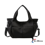 Must ostukott, moodne suure mahutavusega luksuslik ostuk&auml;ekott must