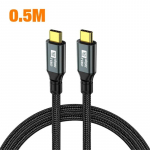 PD100W USB 3.2 20Gbps ThunderBolt 3 C-t&uuml;&uuml;pi C-t&uuml;&uuml;pi kaabel 8K@60Hz USB-C andmejuhe iPhone 15 Pro Max MacBookile Samsung 2m 3m 0.5m
