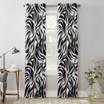 Abstraktse sebranaha mustriga aknakardinad elutuppa, k&ouml;&ouml;ki, moodsad kardinad, kodu sisekujundus, rulood, eesriided 135W x 185H(cm) x1