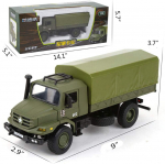 1/36 s&otilde;jav&auml;e veoauto, m&auml;nguauto m&auml;nguasi, &otilde;petlik mudelauto m&auml;nguasi m&auml;ngivatele lastele, roheline 1/36-Size:23*9.5*7.5cm roheline