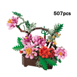 Romantiline kimp Kameelia lilled alusega Ehitusplokid Kodukaunistus S&otilde;brad Tellised M&auml;nguasjad T&auml;iskasvanutele Lastele S&uuml;nnip&auml;eva j&otilde;ulukingitus No Box