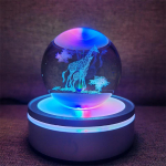 Kristallkuuli &ouml;&ouml;tuled H&otilde;&otilde;guv planeet Galaxy Astronaut 3D RGB Kuu laualamp Atmosf&auml;&auml;rilamp Lauakaunistused Lastele kingitused