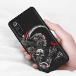 Horror Grim Reaper Skull Skeleton &uuml;mbris Xiaomi Note 10 Lite Pro &uuml;mbrisele Xiaomi Mi 10s 10t 10 9t 9se 9 8 CC9 E Lite Pro kaanele Xiaomi Mi A2 Lite