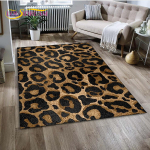 Metsiku leoparditr&uuml;kiga 3D-seeria vaip, kodu, elutoa, magamistoa, diivani, uksematti, k&ouml;&ouml;gikaunistuseks, lastele libisemiskindel p&otilde;randamatt 100x150cm(39x59in)