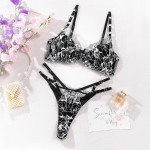 2tk uus aluspesukomplekt Seksikas &otilde;&otilde;nes pitstikandiga rinnahoidjakomplekt Moodne v&otilde;rk Splice Ultra &otilde;huke rinnahoidja naiste pesu stringid S must