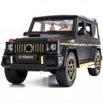 1/24 Benz G63 AMG Mudelauto, Tsinkisulamist Tagasit&otilde;mmatav M&auml;nguauto Heli ja Valgusega Lastele Poiss T&uuml;druk Kingitus 1/24-Size:22*9.5*6.9cm