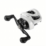 Kalastusrull 6.3:1 &uuml;lekandearv Kiire 18 LB Max Drag Baitcasting Reel magevee merevee &otilde;ngitsejale valge metallist kalap&uuml;&uuml;giriista kuullaager 3+1 Left Hand valge