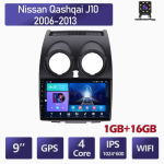 9-tolline Android Nissan Qashqai J10 2006-2013 autoraadio Multimeedia videopleier GPS-navigatsioon WIFI 1+16GB