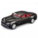 1/32 Scale Rolls-Royce Dawn mudelauto, legeeritud m&auml;nguauto heli- ja valgusfunktsioonidega, kogutav tagasit&otilde;mmatav m&auml;nguauto kingitus lastele 1/32-Size:16.5*7.5*5cm must