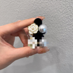 V&auml;ike must roosi&otilde;ieline juukseklamber Elegantne temperament kameelia juukseklamber Printsessi k&uuml;ljeklamber Naistele t&uuml;drukutele tukk juuksen&otilde;el