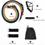 11 tk meeste moe-fitness kummist aasa toru mitmeotstarbeline t&otilde;mbekomplekt lihastreeningu rihm