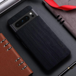 Bambusest puidumustriga nahast &uuml;mbris telefonile Google Pixel 8 Pro 7A 5G unikaalse disainiga tagakaas telefoni google pixel 8 pro 7a &uuml;mbrisele. Pixel 8 Pro must