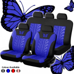 Istmeauto Auto Autoistmekatte kaitse Pehme universaalne 3D liblikamuster autode maasturitele 4 PCS sinine