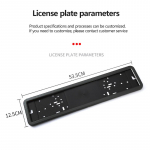 Roostevaba teras s&uuml;sinikkiust auto numbrim&auml;rgi raam Auto universaalne UK EU Euro Euroopa numbrim&auml;rgi hoidja raami tarvikud