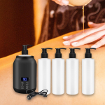 Single Bottle Oil Heater Lightweight Electric Lotion Warmer Dispenser white must