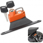 GUAIMI Kiivrilukk Mootorratta Vargusvastane Kiivri Turvalukk Sobib Harley Pan American RA1250 2021 - Must Standard Lock oranž