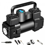 &Otilde;hukompressori rehvipumba 12 V DC autorehvipump koos digitaalse manomeetriga automaatne ere avarii taskulamp autotarvikud Digitaldisplay table must