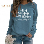 S&uuml;gistalv naiste dressipluus, kirjatr&uuml;kiga, &uuml;mara kaelusega, pikkade varrukatega, lahtised pullover, elastne mansett, igap&auml;evane vabaaja topp L sinine