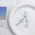 Kawaii Sweet Star Bow telefoni amulettide ripats Armas liblikas helmestega k&auml;sitsi valmistatud v&otilde;tmehoidja naistele t&uuml;drukutele koti kaunistus kingitused