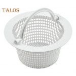 Basseini skimmeri korvi vahetus k&auml;epidemega Kauakestev filtrikorv Lihtne hooldus Ennetav basseini prahi eemaldamine korvi puhastustarvikud valge