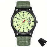 Mood Meeste k&auml;ekellad Helendavad k&auml;ekellad Luksuslik S&otilde;jav&auml;e Sport Kohting Kvartsist k&auml;ekell Meeste vabaaja nailonist k&auml;ekell kuld