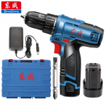 Dongcheng k&auml;sipuur DCJZ1601E elektriline kruvikeeraja t&ouml;&ouml;riist V&auml;ike taskulamp Rotary Drill majapidamises 220 V p&uuml;stolpuur 1*Battery