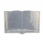 Raamatukaunistus silikoonvorm Epoksiidvaigust ehtevorm vaiguvalu ripatsivorm, mis sobib isetehtud vaiguga k&auml;sit&ouml;&ouml;ks valge