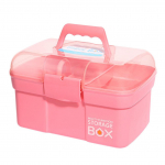 Plastikust hoiukarp koos eemaldatava kandikuga k&uuml;&uuml;nelaki kandekott Mitmeotstarbeline organiseerija hoiukarp pink