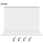 PULUZ 3m x 2m fotograafia tausta paksus fotostuudio taustal riidest taust valge
