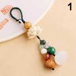 Bodhi Lotus Flower ripats v&otilde;tmehoidja Hiina stiilis ripats mobiiltelefoni r&otilde;ngas v&otilde;tmehoidja vana stiilis jooga autotarvikud as the picture