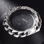 100% S925 Proovih&otilde;bedast K&auml;ev&otilde;ru Klassikaline Vana Trend Taimne Muster Sile K&auml;ekett Puhtast H&otilde;bedast Meeste K&auml;ev&otilde;ru 18cm