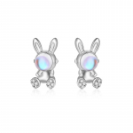 Rabbit Stud K&otilde;rvar&otilde;ngad Naiste Niche Design Sense Korea V&auml;ikesed Armsad Kuukivist K&uuml;&uuml;liku K&otilde;rvar&otilde;ngad