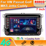 7 2 DIN Autoraadio GPS Android Auto Carplay VW Volkswagen Skoda Octavia golf 5 6 touran passat B6 polo Jetta jaoks HD puuteekraan 4 core 1GB+32GB carplay