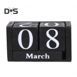 Puidust plokid Lauakalender Kuu kuup&auml;ev Kuva Korduvkasutatav talu Rustikaalne t&auml;ispuidust p&uuml;sikalender Kodukontori t&ouml;&ouml;lauakaunistus