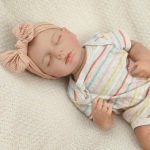 48CM vasts&uuml;ndinud beebinuku m&auml;nguasjad LOULOU Reborn pehme silikoon painduv 3D nahatoon n&auml;htavate veenidega k&auml;sitsi maalitud juustega nuku m&auml;nguasi 48cm cloth body beige