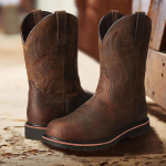 Kauboisaapad meestele Ratsu mootorrattasaapad Meeste kingad Vintage Big Tree Elements Western Embroidery Craft Desert Kinga suurus 38-48 42 pruun