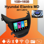 Android Carplay Autoraadio Hyundai Elantra MD 2011-2013 jaoks Multimeediam&auml;ngija Pea&uuml;ksus Stereo GPS-navigatsioon BT WIFI 2+32GB 1+16GB