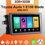Android Carplay autoraadio Toyota Auris 1 E150 Blade 2006-2012 jaoks Multimeediam&auml;ngija Peaseade Stereo GPS-navigatsioon BT WIFI 2+32GB 2+32GB