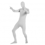 Stage Performance t&otilde;mblukuga kombinesoon T&auml;ielik Halloweeni karnevali cosplay 140cm valge