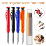 1 tk pliiats + 1 kasti t&auml;itev tahke puusepapliiats koos t&auml;itejuhtmete ja sisseehitatud teritajaga s&uuml;gavate aukude mehaanilise pliiatsimarkeri m&auml;rgistamiseks puidut&ouml;&ouml;tlemist&ouml;&ouml;riistadele Blue Pen&Mixed Refill