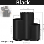 Noahoidja Multifunktsionaalne riistaalus Noaplokk PP S&ouml;&ouml;gitarvete &auml;ravoolu hoiukarp lusikas kahvliga k&ouml;&ouml;gi organiseerimisriiul valge