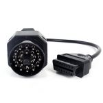 OBD OBD II adapter BMW 20-pin pistikust OBD2 16-pin emaspistikusse E36 E39 X5 Z3 jaoks must
