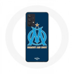 Coque Maniacase pour Samsung Galaxy A32 4G logo om olympique de marseille bleu Fond