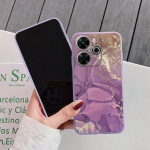 Marmorist pehme silikoon&uuml;mbris Samsung A55 M35 S24 Redmi Note 13 Pro 13C 14 Xiaomi Poco C65 iPhone 15 Huawei Honor 200 Realme 9 kaamerale p&otilde;rutuskindel kate Samsung Galaxy S9 Plus lilla