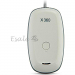 Adaptateur R&eacute;cepteur Sans Fil Jeux PC pour Contr&ocirc;leur Manette XBOX360 BLANC+GRIS