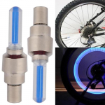 2tk V&eacute;lo Lumi&egrave;re Sans Batterie Montagne V&eacute;lo De Route V&eacute;lo Lumi&egrave;res LED S Bouchons de Valve De Pneu de Roue Rayons sinine -WGHY1341