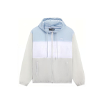 Li Ning V&auml;rviline Blokk Br&auml;ndi Logo Seisukrae T&otilde;mblukuga Jakk Meeste Jakk Mikro-Kristall-Hall AFDS473-1 XXL white