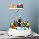 J&otilde;uluk&uuml;la stseen Muusika LED-valgus P&ouml;&ouml;rlev uusaastakaunistused J&otilde;ulud isetegemise t&ouml;&ouml;lauakaunistused P&uuml;hade aken Tere