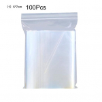 100 tk/komplekt l&auml;bipaistvad majapidamistarbed Toiduhoidla Taassuletavad t&otilde;mblukuga kilekotid 1 puhas